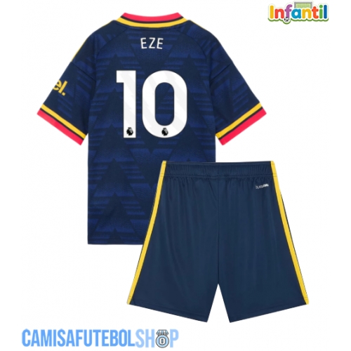 Camisa de time de futebol Arsenal Eberechi Eze #10 Replicas 2º Equipamento Infantil 2026-27 Manga Curta (+ Calças curtas)